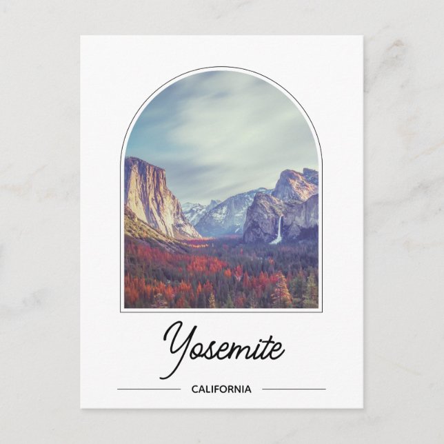 Yosemite Nationalpark Postcard Postkarte (Vorderseite)