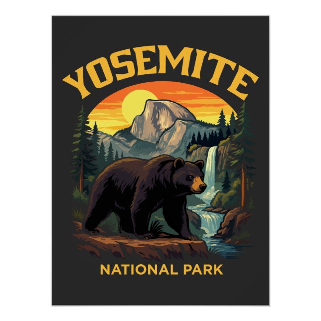 Yosemite-Nationalpark Poster (Vorderseite)