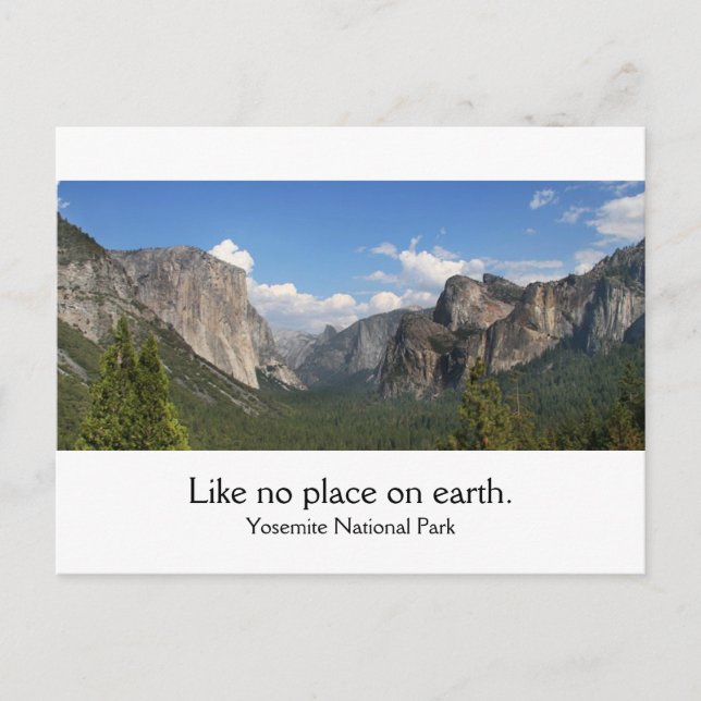 Yosemite-Nationalpark Postkarte (Vorderseite)