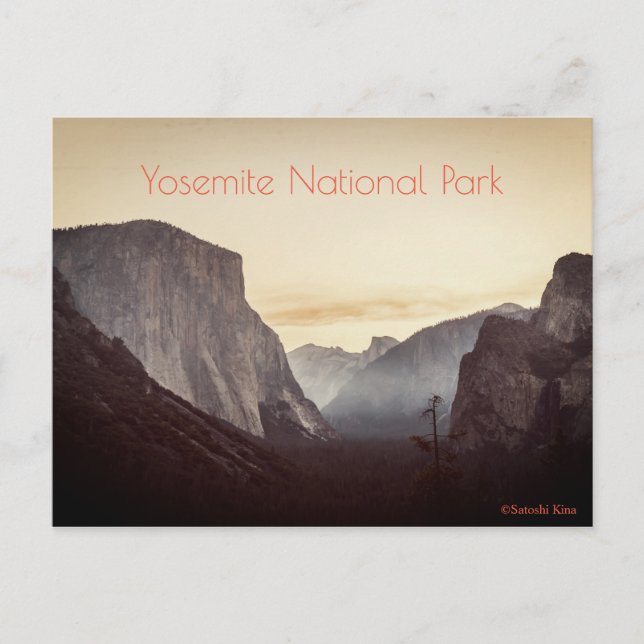 Yosemite-Nationalpark Postkarte (Vorderseite)