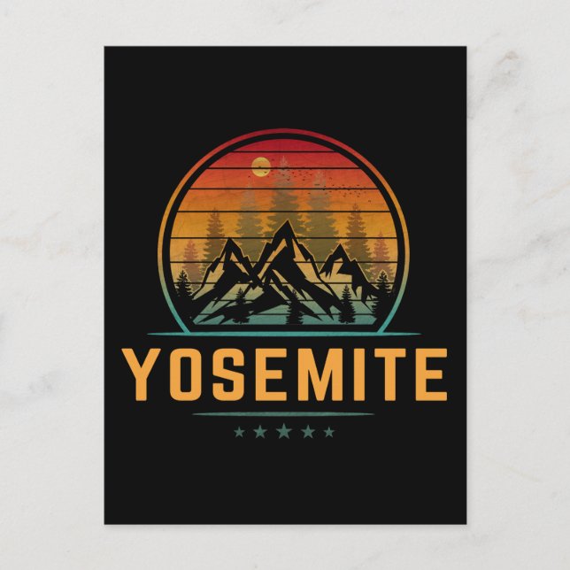 Yosemite-Nationalpark Postkarte (Vorderseite)