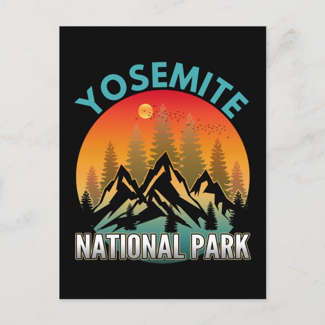 Yosemite-Nationalpark Postkarte (Vorderseite)