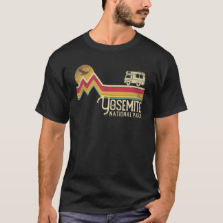 Yosemite Nationalpark Retro Style Vintages Kalifor T-Shirt