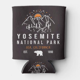 Yosemite Nationalpark Retro Sunset Mountain Dosenkühler