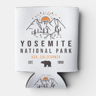 Yosemite Nationalpark Retro Sunset Mountain Dosenkühler