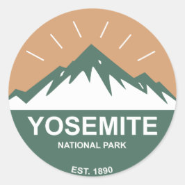 Yosemite-Nationalpark Runder Aufkleber
