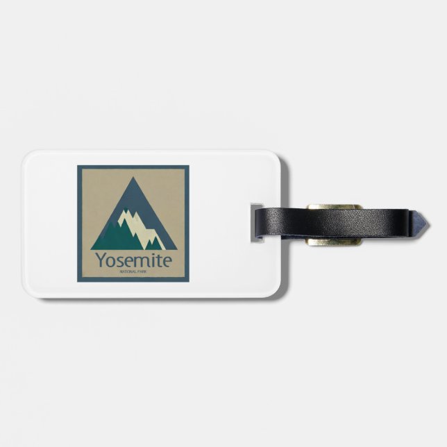Yosemite Nationalpark Rustikal Gepäckanhänger (Rückseite horizontal)