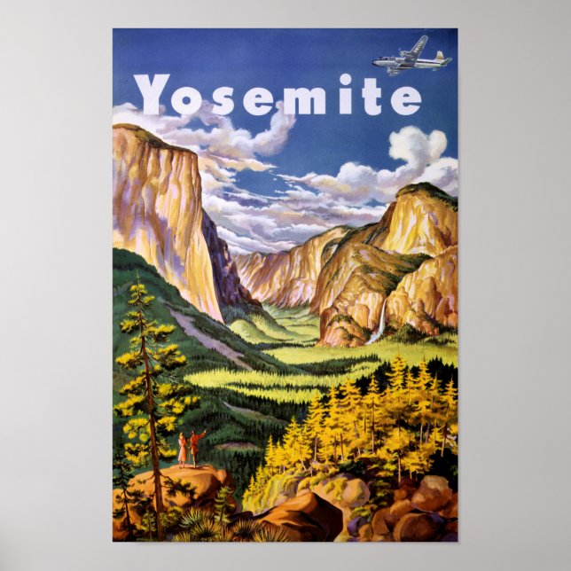 Yosemite Nationalpark Vintage Poster (Vorne)