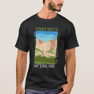 Yosemite Nationalpark Wasserfall gestörter Vintag T-Shirt