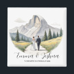 Yosemite Nationalpark Wedding Magnet - Custom<br><div class="desc">Yosemite Nationalpark Wedding Couple Magnet - Perfect Guest Souvenir Machen Sie Ihre Hochzeitsfeiern ein Leben mit unserem exklusiven Yosemite Nationalpark Magneten. Dieser vielseitige Sake kann als charmantes Souvenir oder als nachdenkliches Geschenk für Ihre Gäste dienen. Dieses malerische Design, das von den Naturwunder des Yosemite Nationalparks inspiriert ist, wird Sie beeindrucken....</div>