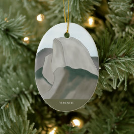 Yosemite Nationalpark Weihnachtsbaum Keramik Ornament