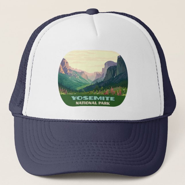 Yosemite Nationalparktal Halbkuppel Truckerkappe (Vorderseite)