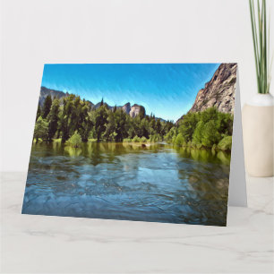 YOSEMITE OASIS Jumbo Grußkarte Karte