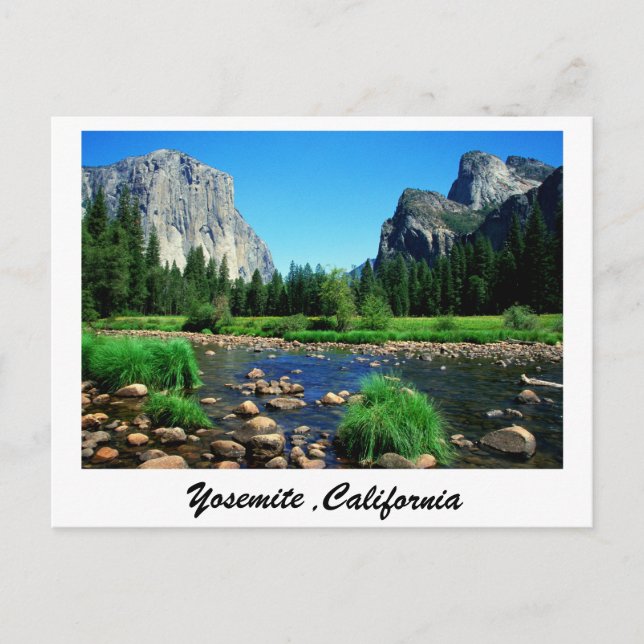 Yosemite Postkarte (Vorderseite)