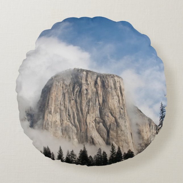 Yosemite Rundes Kissen (Vorderseite)