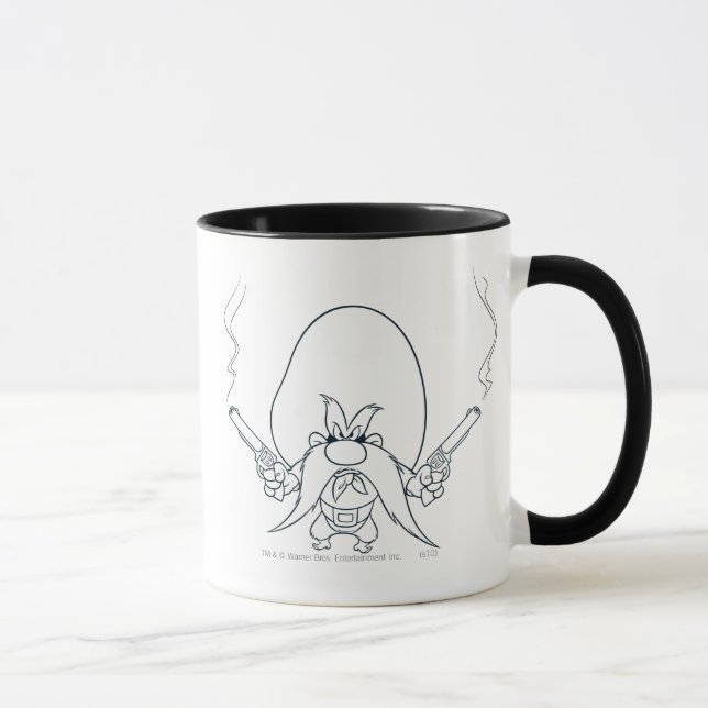 Yosemite Sam Srauking Guns Tasse (Rechts)