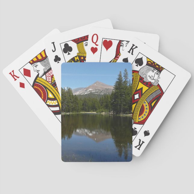Yosemite-See Reflexion Spielkarten (Rückseite)