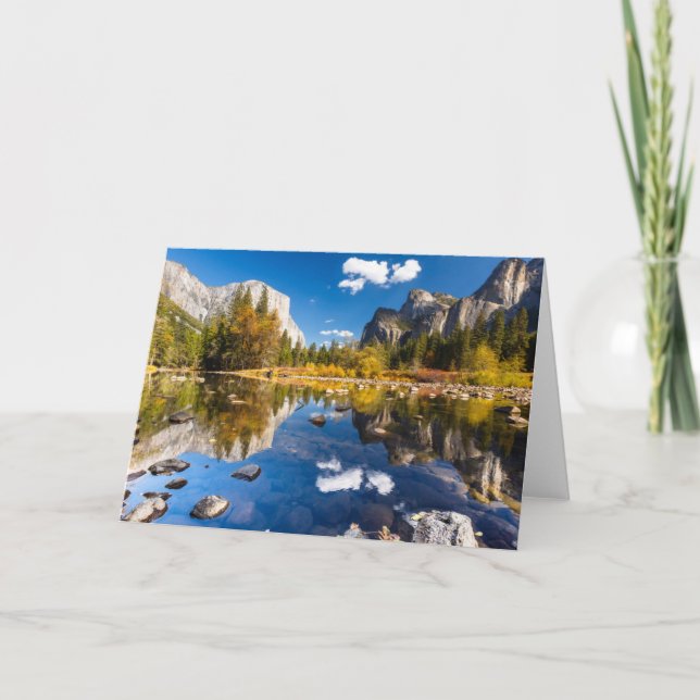 Yosemite-Tal im Fall Karte (Vorderseite)