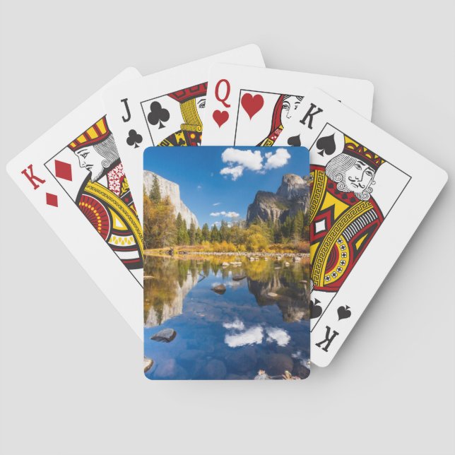 Yosemite-Tal im Fall Spielkarten (Rückseite)