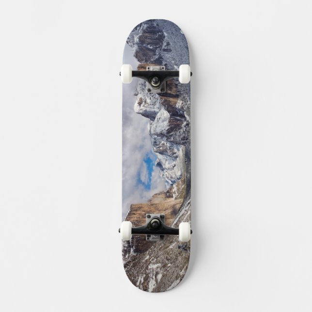 Yosemite-Tal im Schnee Skateboard (Vorderseite)