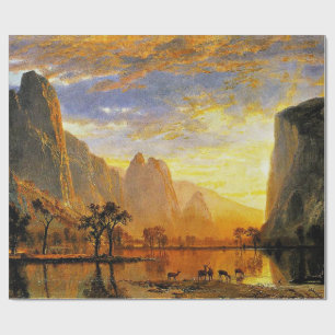 Yosemite-Tal von Albert Bierstadt Geschenkpapier