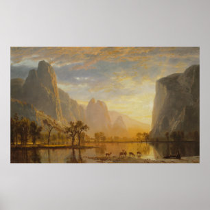 Yosemite-Tal von Albert Bierstadt Poster