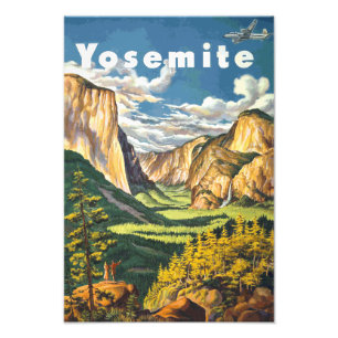 Yosemite Travel Art Fotodruck