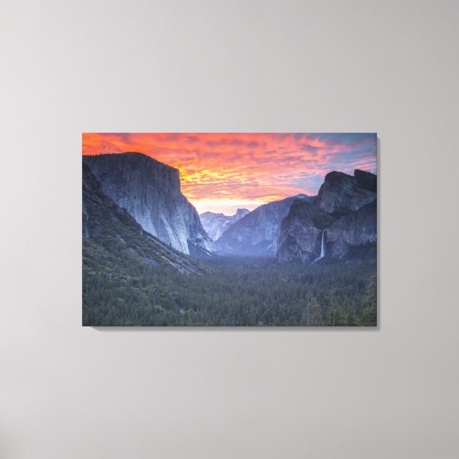 Yosemite Tunnel View Leinwanddruck (Vorderseite)