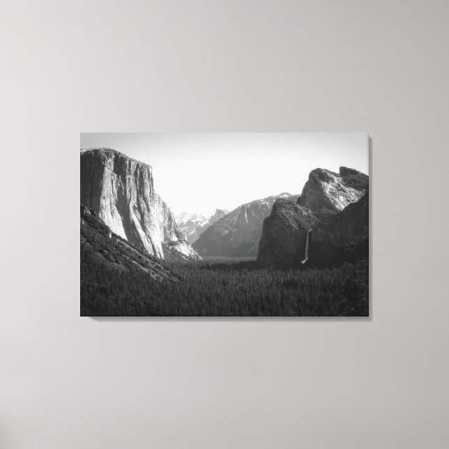 Yosemite Valley aus Tunnel-Sicht Leinwanddruck (Vorderseite)