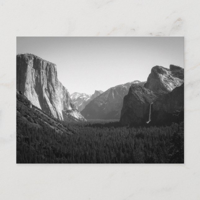 Yosemite Valley aus Tunnel-Sicht Postkarte (Vorderseite)