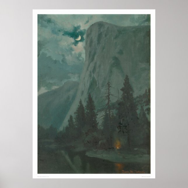Yosemite Valley bei Mondlicht, Kalif. (1215) Poster (Vorne)