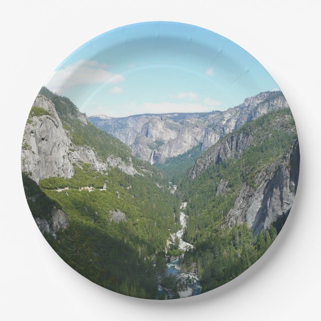 Yosemite Valley im Yosemite-Nationalpark Pappteller (Vorderseite)