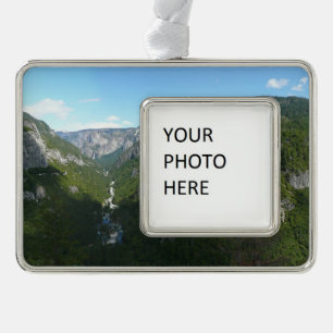 Yosemite Valley im Yosemite-Nationalpark Rahmen-Ornament Silber