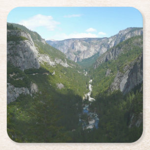 Yosemite Valley im Yosemite-Nationalpark Rechteckiger Pappuntersetzer