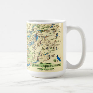 Yosemite Valley Karte Tasse
