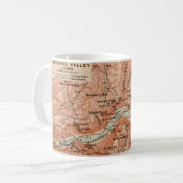 Yosemite Valley Map Mug Kaffeetasse