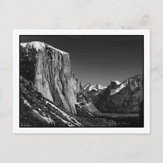 Yosemite Valley Postcard Postkarte (Vorderseite)