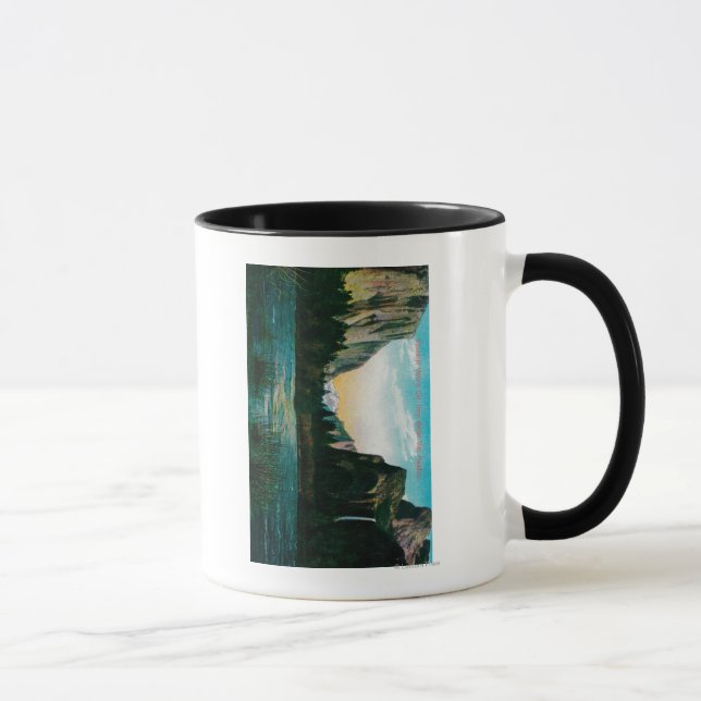 Yosemite Valley von Bridal Veil Meadow Tasse (Rechts)