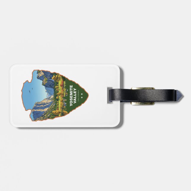 Yosemite Valley Yosemite National Park Arrowhead Gepäckanhänger (Rückseite horizontal)