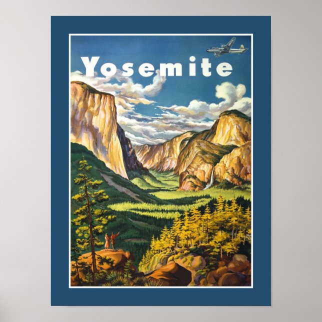 Yosemite Vintage Travel Poster (Vorne)