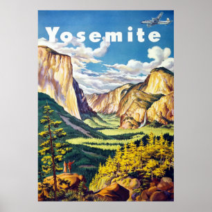 Yosemite ~ Vintage Travel Poster