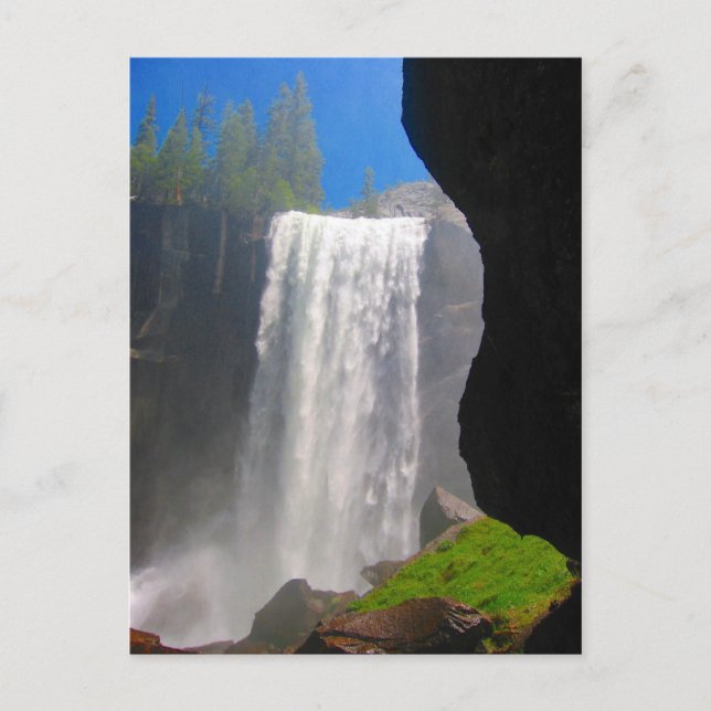yosemite Wasserfall Postkarte (Vorderseite)