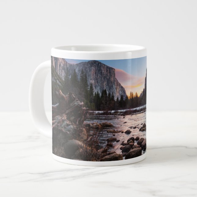 Yosemite's Gates of the Valley Jumbo-Tasse (Vorderseite Links)