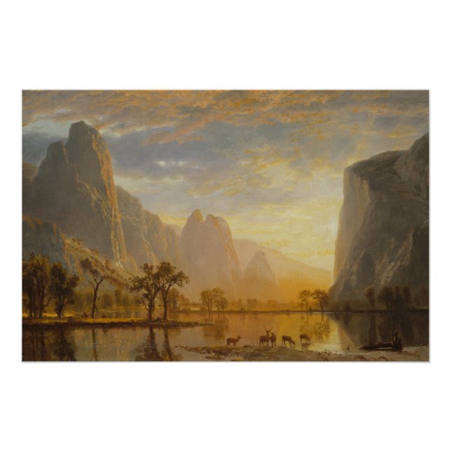 Yosemittal (1864) - Albert Bierstadt Poster (Vorderseite)