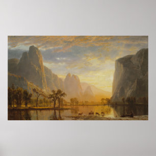 Yosemittal (1864) - Albert Bierstadt Poster