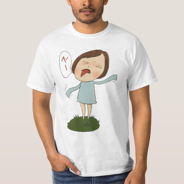 Yoshimoto nara zeichn niedlich T-Shirt (Vorderseite)