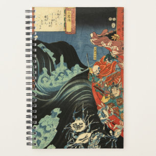 Yoshitsune vs. the Taira Ghosts : Ukiyo-e japonais