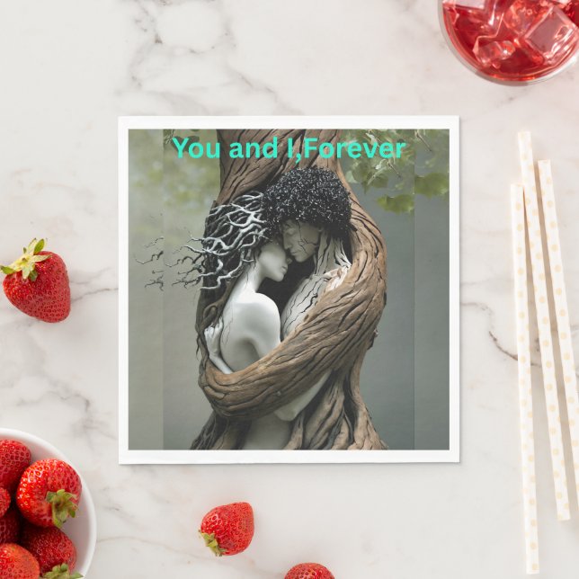 You and I Forever Serviette (Beispiel)