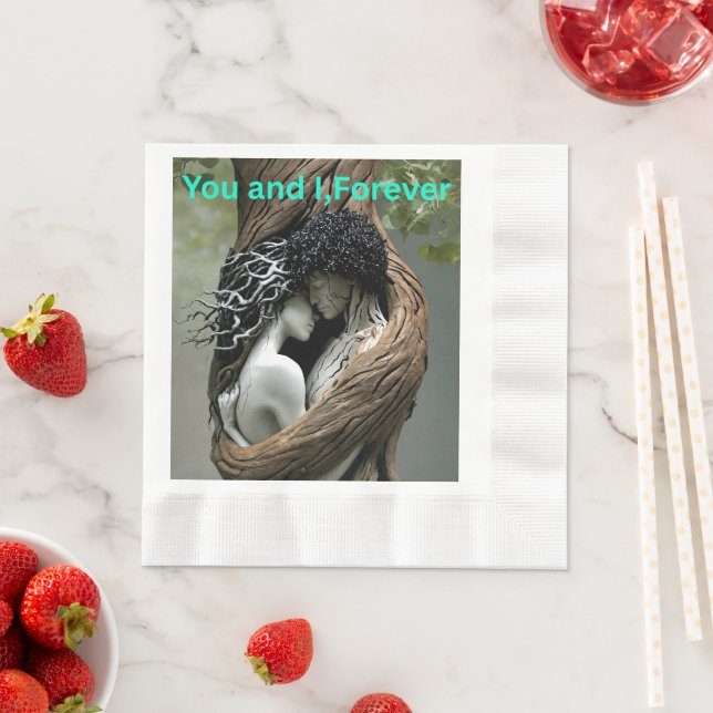 You and I Forever Serviette (Beispiel)
