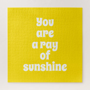 You are a ray of Sunshine yellow modern typography